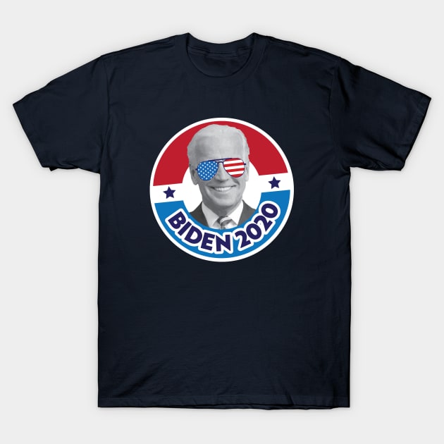Biden 2020 Cool USA Aviator Sunglasses Joe Biden, Democrat Nominee T-Shirt by andzoo